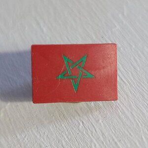 Morocco National Country Flag Vintage Lapel Pin